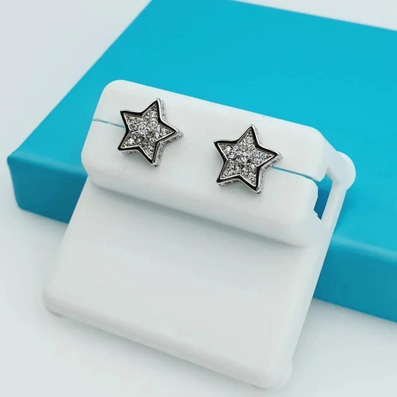 925 Sterling Silver CZ Beautiful Earrings for Women, 1USPAR4205 - Picture 5 of 10